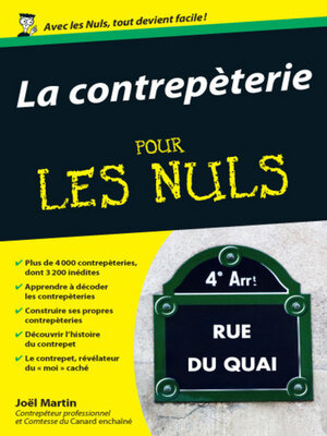 cover image of La contrepèterie Poche Pour les Nuls